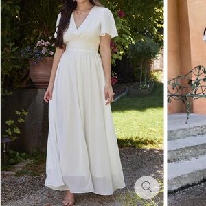 Baltic Born Birdie White Maxi Dress - NEW size S